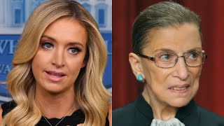 Kayleigh McEnany speaks to reporters about the death of Justice Ruth Bader Ginsburg [upl. by Mayor]