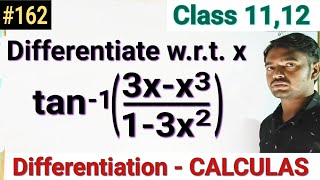 Differentiate tan13xx313x2 DifferentiatonCalculasClass 1211thEngineeringndaMaths [upl. by Auginahs]