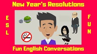 New Years  Resolutions  ESL Lessons [upl. by Ky]