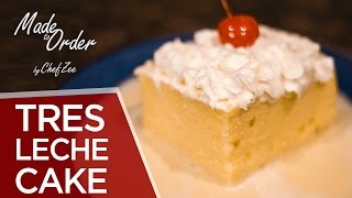 Tres Leche Cake  Holiday Desserts  Made to Order  Chef Zee Cooks [upl. by Narcho]