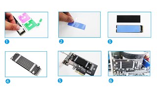 How to install M2 heatsink on M2 PCIe Adapter [upl. by Asilrahc]