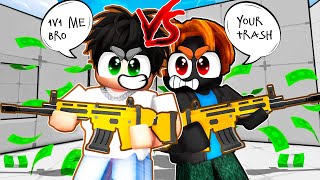 ROBLOX RIVALS  I CHALLENGE TOXIC PLAYER TO A 100 DOLLARS 1V1 [upl. by Agnimod624]