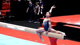 Ashikawa Urara JPN Balance Beam  2021 World Championships  Podium Training [upl. by Powers]