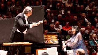 Mozart Piano Concerto No 20 K 466  Mitsuko Uchida Riccardo Muti CSO 2019510 Chicago [upl. by Reffineg791]