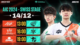 ANK vs HD  TDT vs SH  ONE vs FPT  SWISS STAGE  AIC 2024  NGÀY 1412 [upl. by Nilesoj]