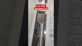 Coles FREE Smeg Meat Knife 15cm coles smeg free melbourne [upl. by Yelhs]