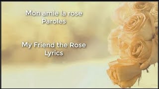 mon amie la rose Françoise Hardy  French amp English Lyrics [upl. by Waxler]