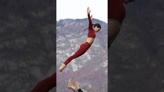 Acrobats in slow motion 😍 slowmotion acrobats acrobatics shorts viralvideos [upl. by Oiluig179]