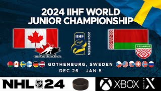 WJC 2024  18  Group A  Canada vs Belarus [upl. by Martel455]