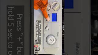 How to remove F70 fault code on Vaillant boilervaillant boilers f70 heating plumbing repairing [upl. by Shipley]