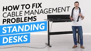 How To Fix Cable Management Problems For Standing Desks [upl. by Bohs971]