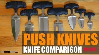 Cold Steel Push Knives Comparison  OsoGrandeKnives [upl. by Dorelle]