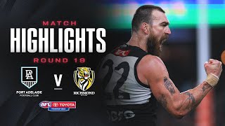 Port Adelaide v Richmond Highlights  Round 19 2024  AFL [upl. by Nerral]