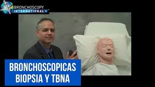 TECNICAS BRONCHOSCOPICAS BIOPSIA Y TBNA  The best content on YouTube BronchoscopyAcademy [upl. by Trebleda]