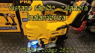 Unboxin rápido caladora pretul inalambrica 20v código 28270 [upl. by Natrav650]