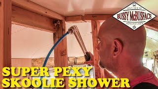 Skoolie Bathroom Framing amp Plumbing with Uponor Pex [upl. by Anivad]