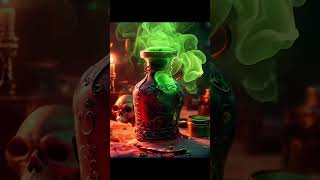 Mystical Potion Creation  AI Art Fantasy  shorts short ai art potions [upl. by Sue]