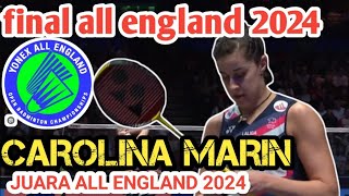 BADMINTON ALL ENGLAND 2024  CAROLINA MARIN VS AKANE YAMAGUCHI [upl. by Had]