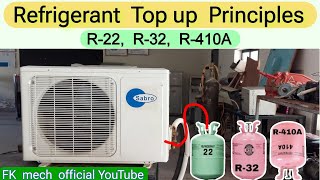 Refrigerant Top Up  R32 R410A R22 Top up information [upl. by Franciska373]