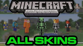 All Minecraft Xbox 360 Edition Skins and Skin Packs [upl. by Valer]