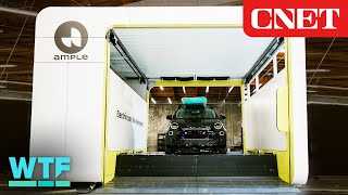 Robotic DriveThru Swaps EV Batteries in 5 Minutes [upl. by Westfahl808]