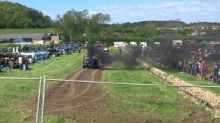 Tractor Pulling at Three Okefords Rally in Shillingstone [upl. by Aihsenrad82]