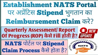 What is the procedure to receive the reimbursement of the stipend paid to the apprentices On NATS [upl. by Sager]