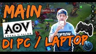 CARA MAIN GAME AOV DI PC  LAPTOP MENGGUNAKAN JOYSTICK [upl. by Oremor]