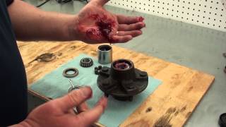 Pt2 Boat Trailer Bearing Service At DRays Shop [upl. by Santa]