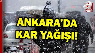 Ankarada Yoğun Kar Yağışı  A Haber [upl. by Ydnyc467]