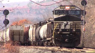 Busy Fall Morning at the NS Gang Mills Yard [upl. by Redmer]