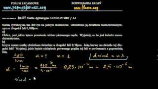 fpx107  Interferencja LISTOPAD 2006  A1  zadanie z fizyki  filomaorg [upl. by Jordanson]