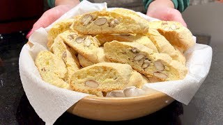 CANTUCCI ALLE MANDORLE – CANTUCCI TOSCANI  Ricetta facile e veloce  CANTUCCI ALMOND COOKIES [upl. by Nylitsirk]