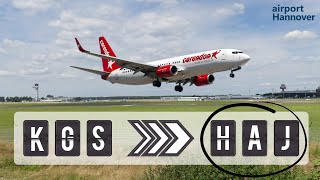 Corendon landing at Hannover airport HAJ  Boeing 737800 [upl. by Powers]