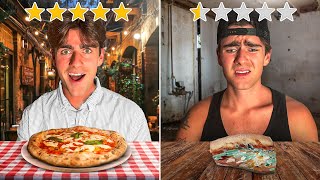 BEDSTE vs DÅRLIGSTE Pizza i Italien [upl. by Sabir899]