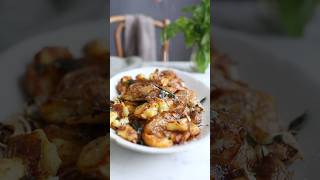 Roast smashed potatoes with brown butter sage recipe [upl. by Uwton149]