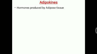 Adipokines [upl. by Baniez790]