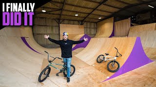 MY FIRST TIME RIDING BMX AT MY HOMEMADE SKATEPARK [upl. by Toland]