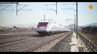 TrainOSE ETR470 enters Athens for first time April 2021 [upl. by Annaehs907]