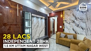 INDEPENDENT 2 BHK Flat for sale in 28 Lacs only 15 KM from UTTAM NAGAR WEST METRO  BRS SHOW S599 [upl. by Lejeune468]