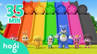 Learn Colors with Slide and More｜Compilation｜Colors for Kids｜Pinkfong amp Hogi Nursery Rhymes [upl. by Latonia]