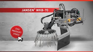 Wildkrautbürste Jansen WKB70 Wildkrautbesen Unkrautbürste hydraulisch [upl. by Cirdor772]