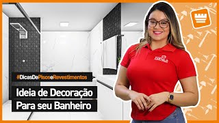 Decoração de Banheiro Com Porcelanato Marmorizado [upl. by Hephzibah756]