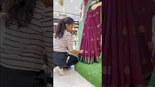 Saree draping pothyspriya saree pothystraditional sareedraping tamil pothyssilksarees pothys [upl. by Kathye]