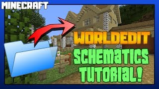 MINECRAFT  Worldedit Schematics Tutorial [upl. by Bili]