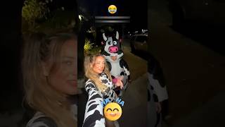 When Cow Theme Party Costume Goes Wrong 😂 [upl. by Nesyrb698]