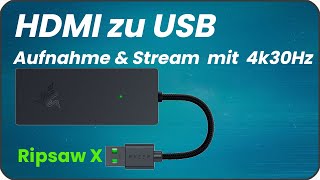 HDMI zu USB Adapter  Capture Card  Recorder  Grabber in 4K 30FPS [upl. by Behka722]