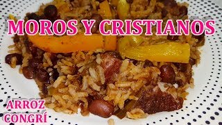 COMO HACER MOROS Y CRISTIANOS  ARROZ CONGRÍ  CONGRÍ ORIENTAL  CONGRÍ  FÁCIL RÁPIDO Y DELICIOSO [upl. by Shay]