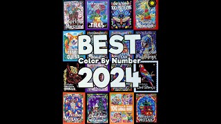 Flip Through BEST Color by Number 2024 Coloring Book by Sunlife Drawing [upl. by Drahsir]