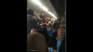 Coro a Mario Balotelli  I tifosi in treno cantanoflv [upl. by Eyssej474]